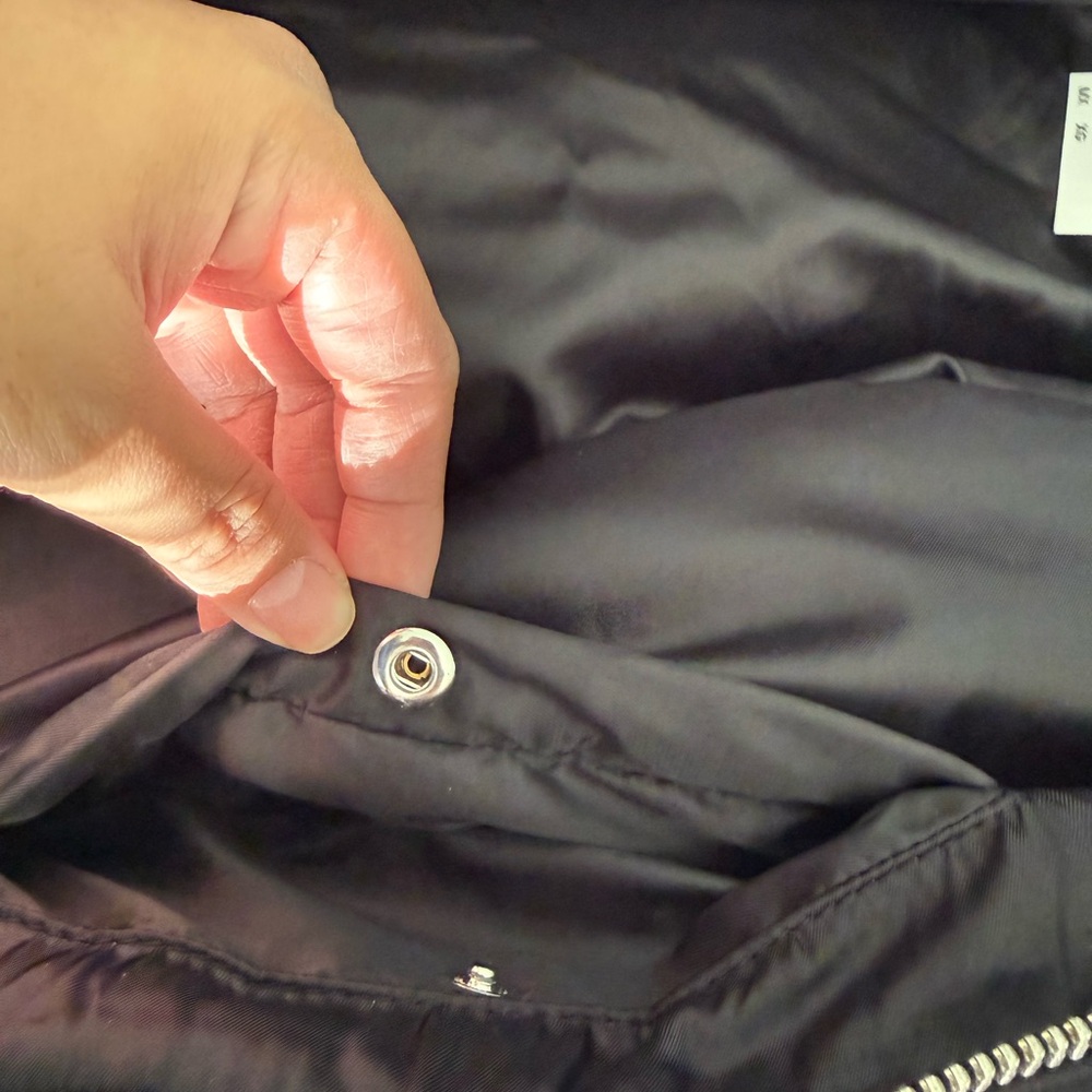 Men's Black Bomber Jacket - Picture 8 of 8